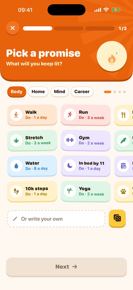 Creating a goal from templates